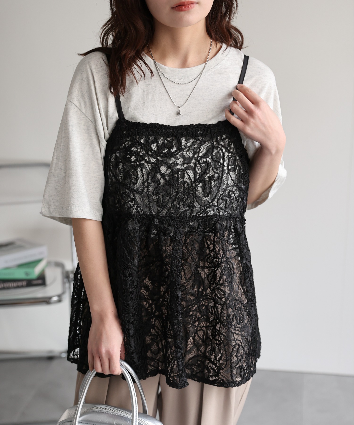 model：156cm 着用サイズ：FREE