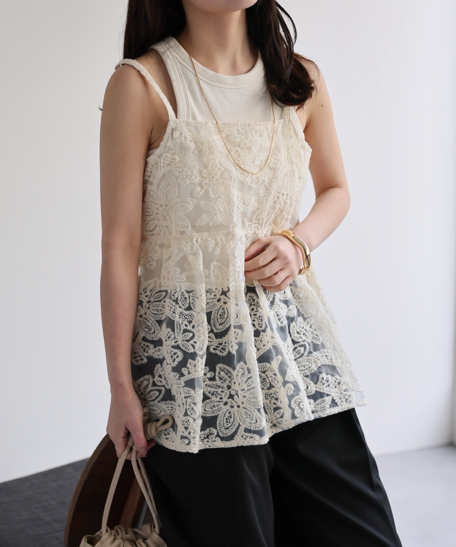 model：156cm 着用サイズ：FREE