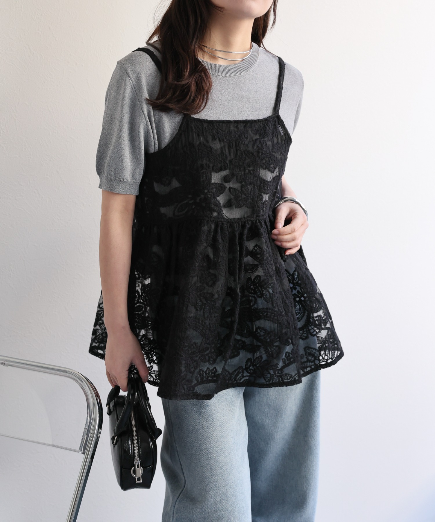 model：156cm 着用サイズ：FREE