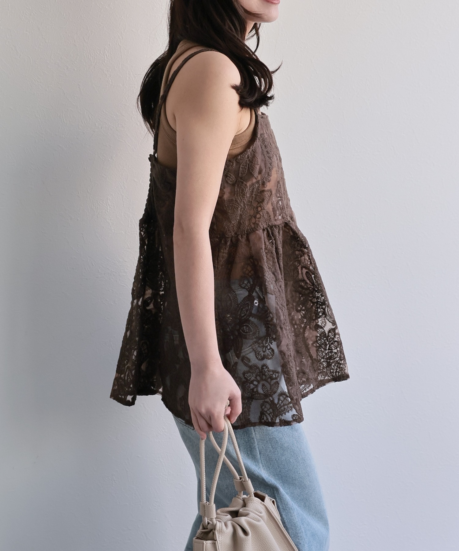 model：156cm 着用サイズ：FREE