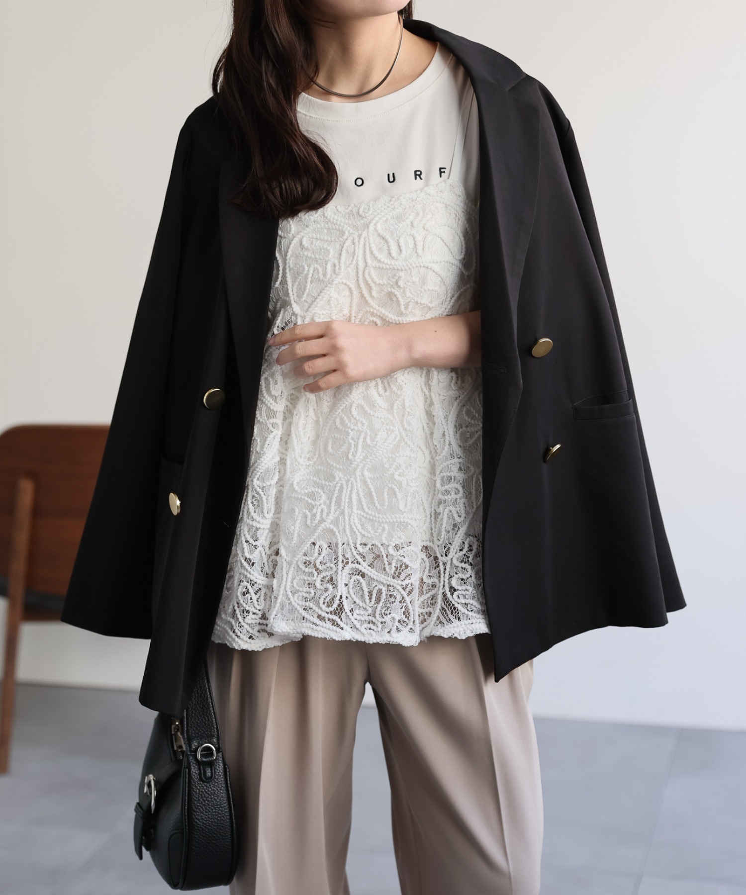 model：156cm 着用サイズ：FREE