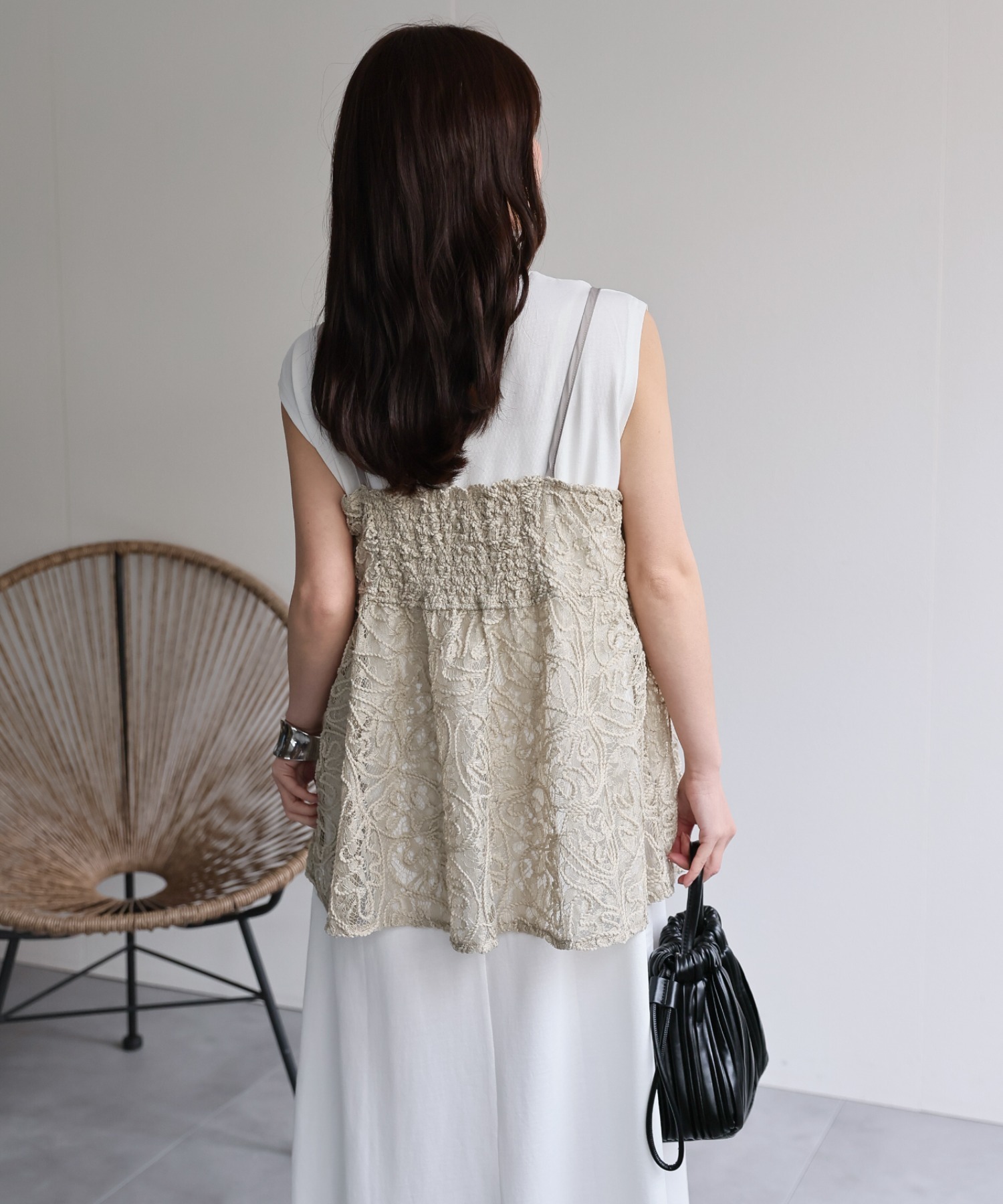 model：156cm 着用サイズ：FREE