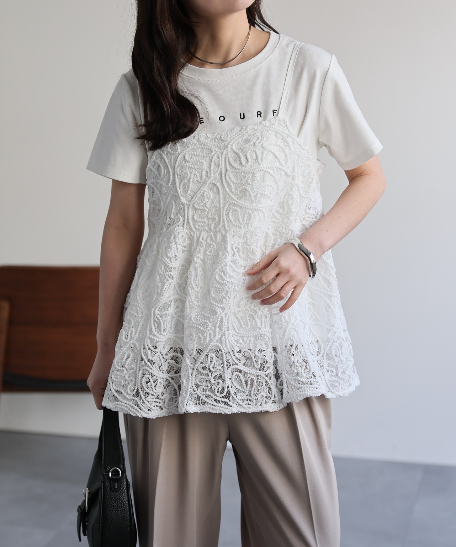 model：156cm 着用サイズ：FREE