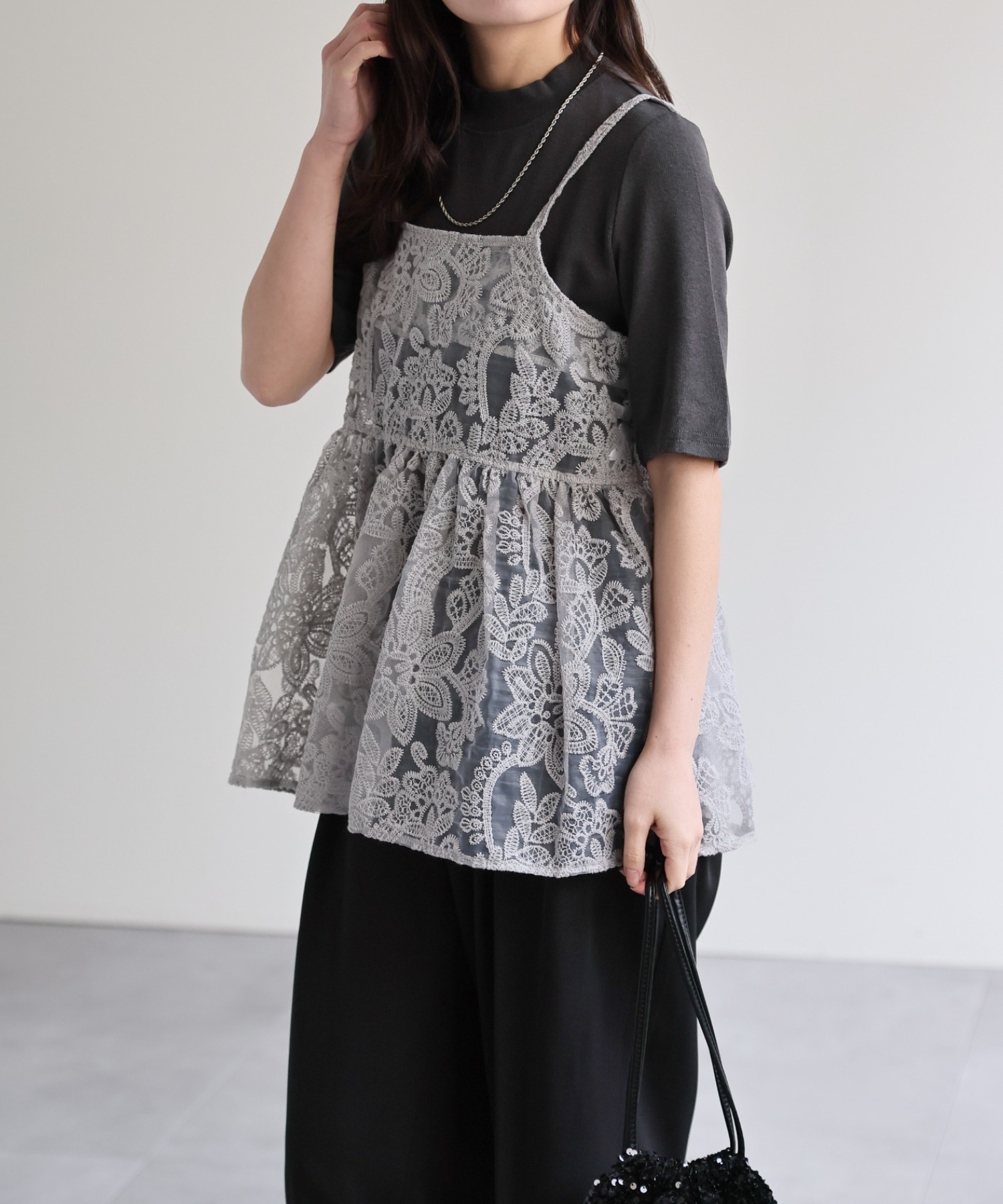 model：156cm 着用サイズ：FREE