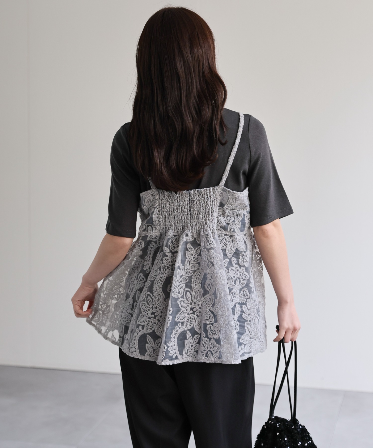 model：156cm 着用サイズ：FREE