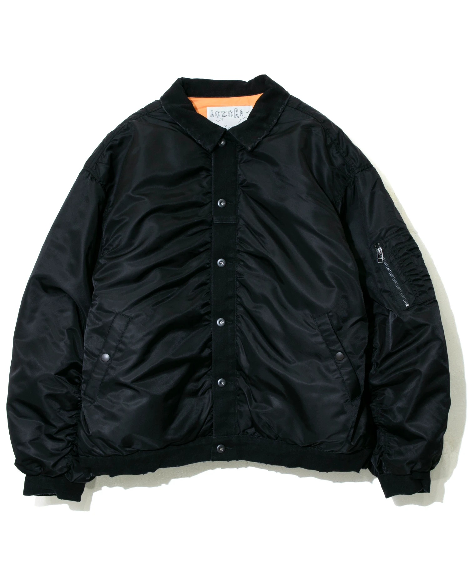 AOZORA/アオゾラ ナイロンツイル×デニム中綿フライトJK