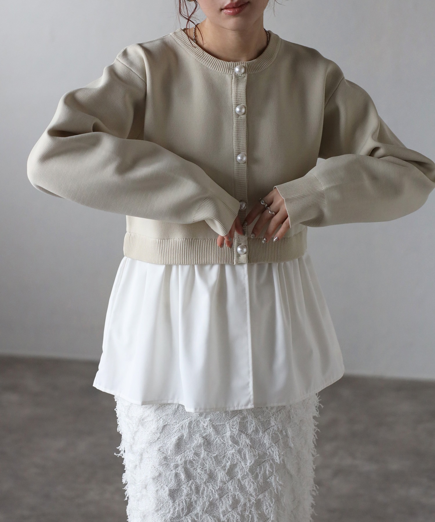 model：H158 着用サイズ：FREE