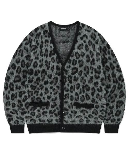 mahagrid/マハグリッド』 LEOPARD HAIRY KNIT CARDIGAN/レオパード ヘアリーニット カーディガン  mahagrid│A'GEM/9×.KOM【公式】｜韓国・ストリートブランド通販サイト エージェムナイン ドットケーオーエム