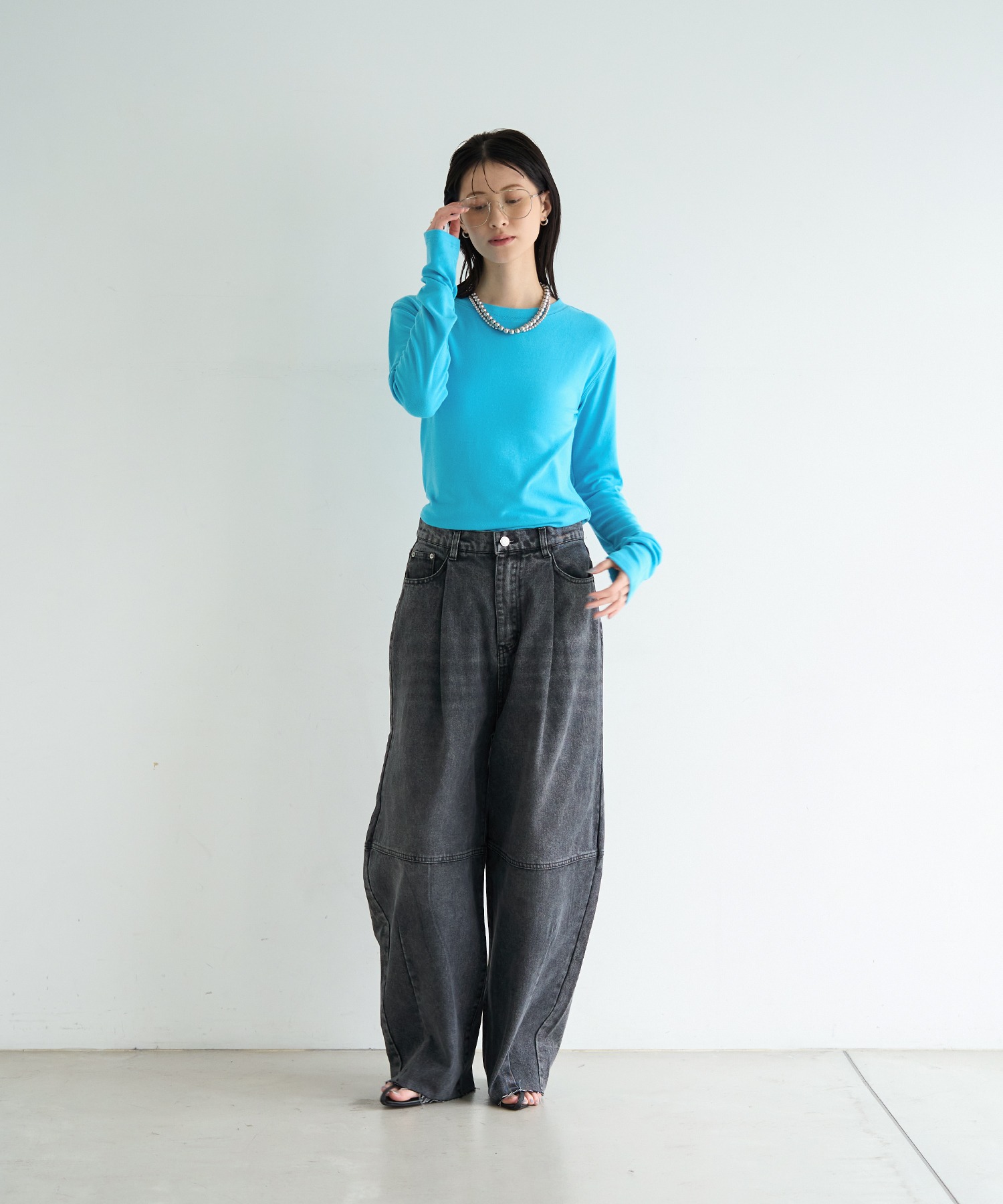 model：H166　着用サイズ：M