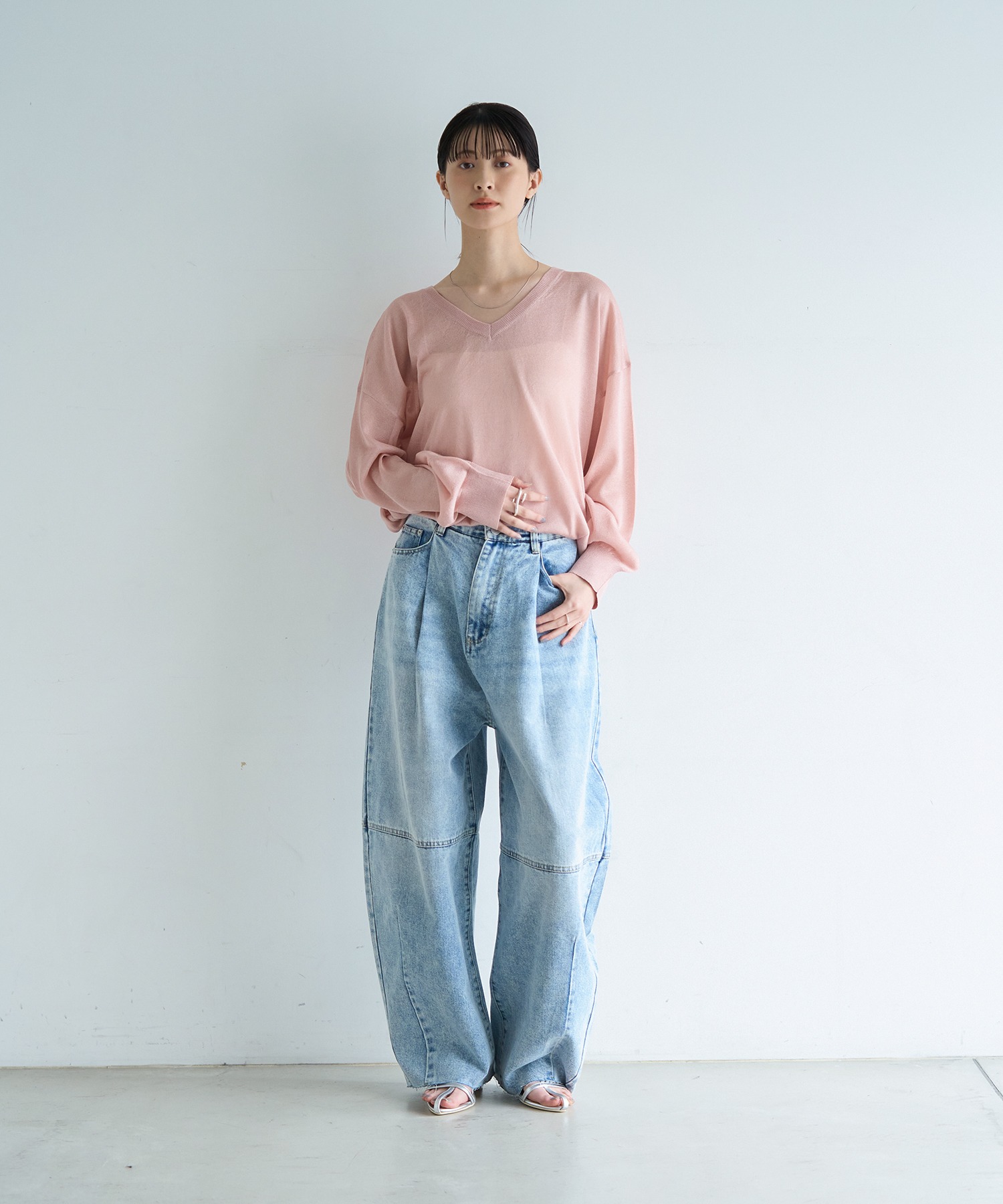 model：H166　着用サイズ：M