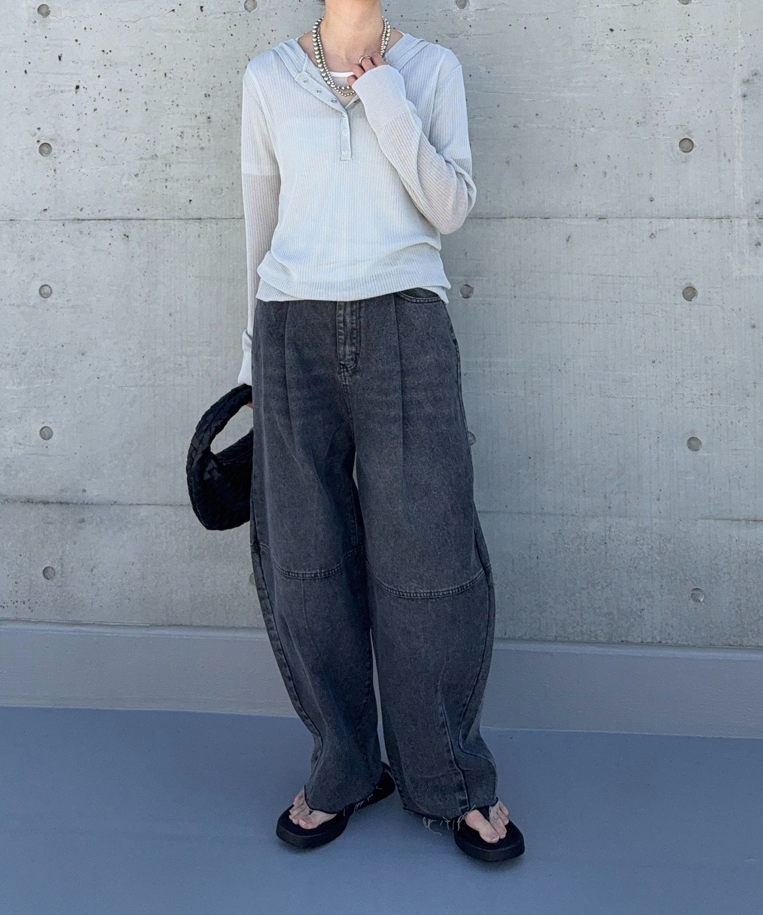 model：H166　着用サイズ：M