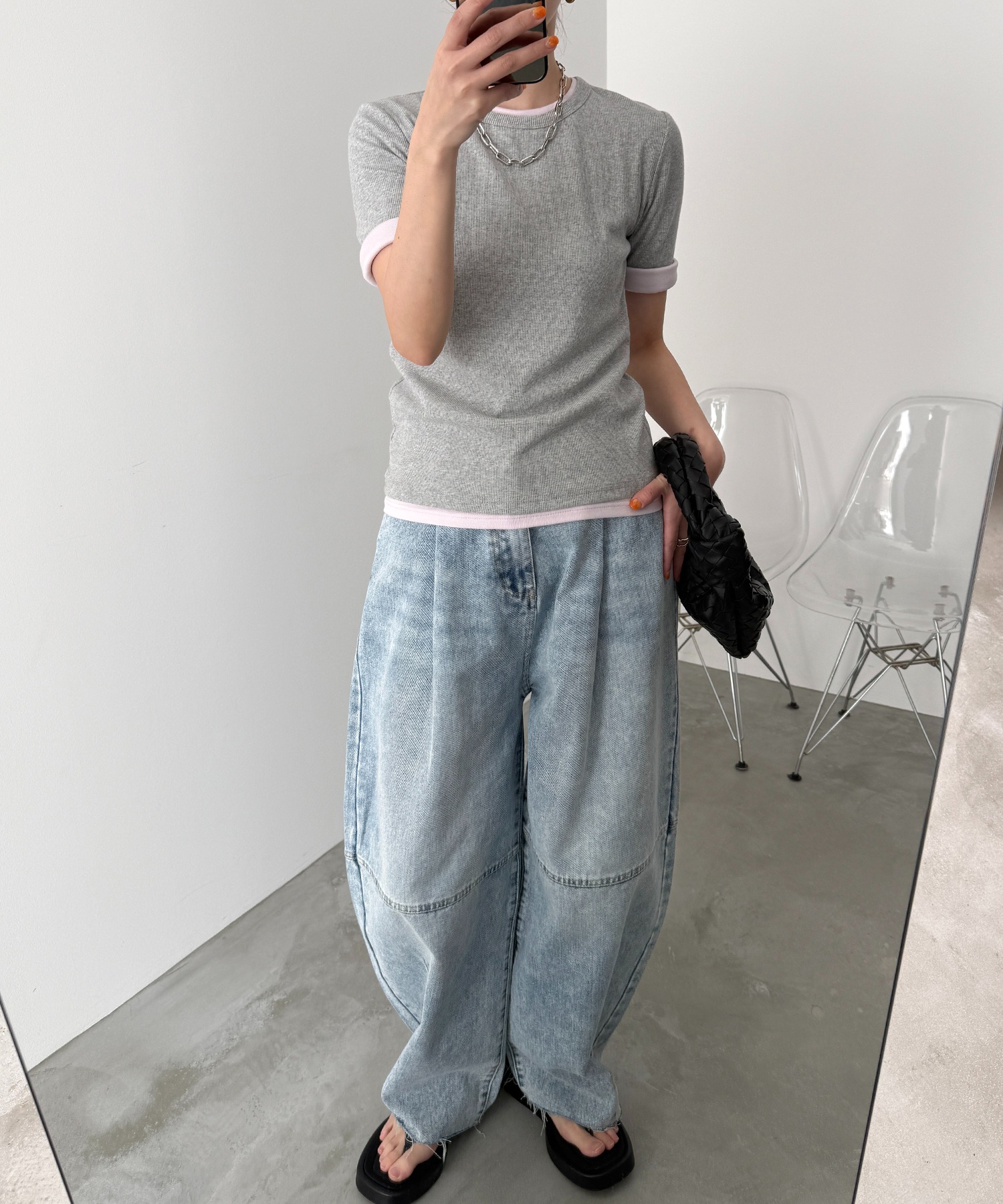 model：H166　着用サイズ：M