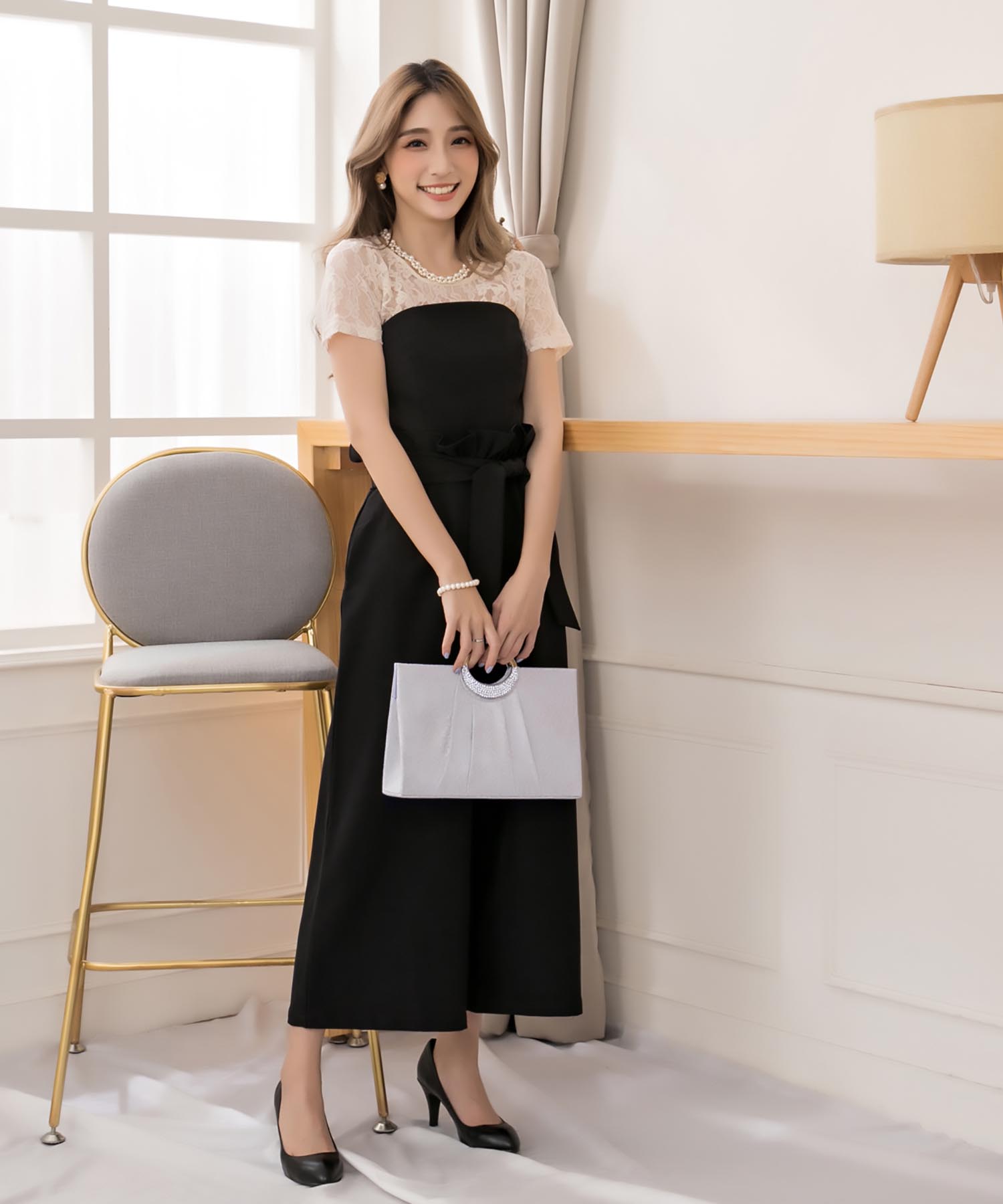 パーティードレス パンツドレス ワンピース 七分丈パンツ 結婚式 フォーマル ドレス パーティー お呼ばれ 二次会 パンツスタイル ケープ パンツスーツ セットアップ ワイドパンツ ビスチェ サロペット ジャンプスーツ 大きいサイズ 同窓会 参観日 披露宴 黒 袖あり 紺
