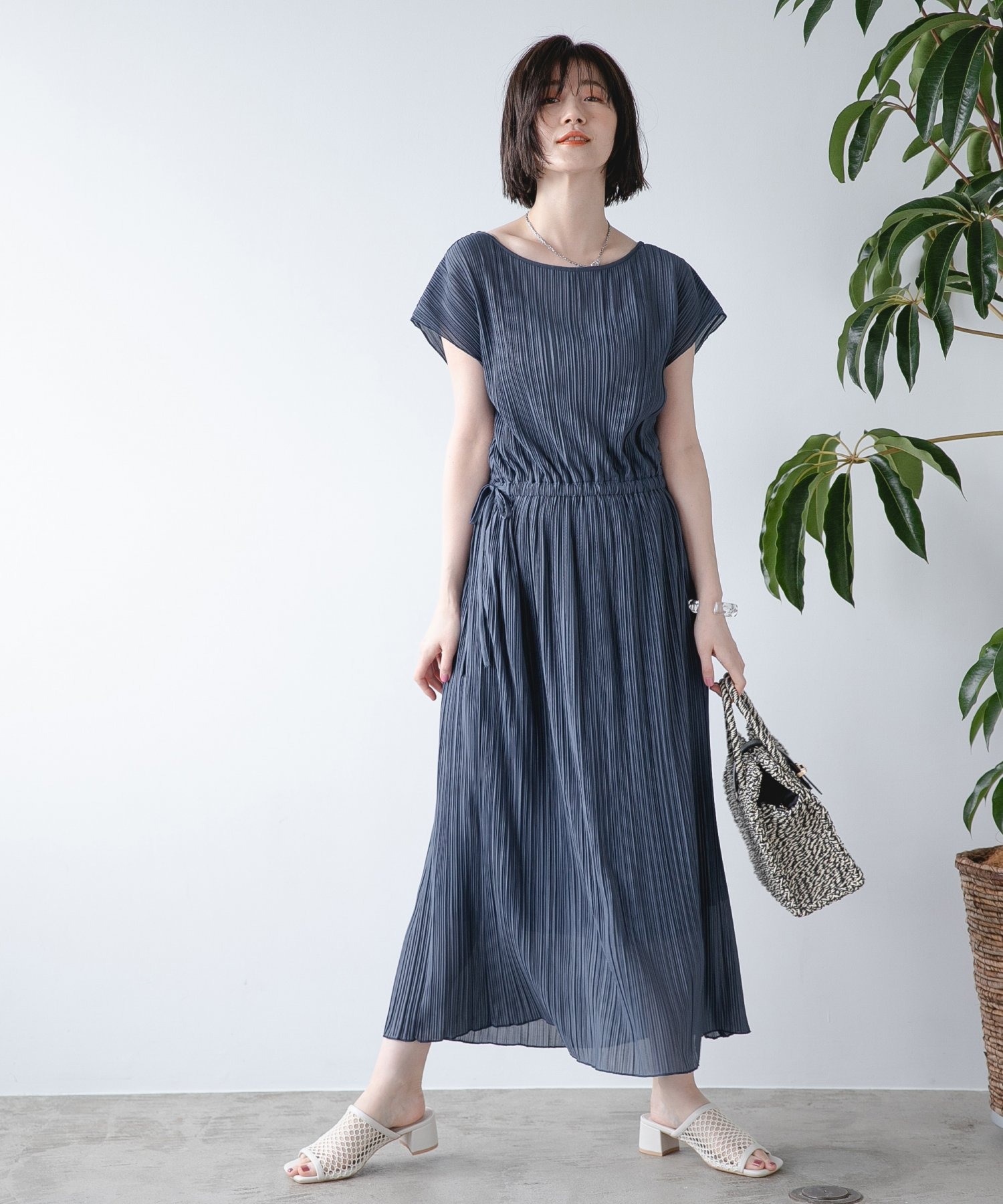 クレーププリーツssワンピース 9136 Magdabaetta Com Br