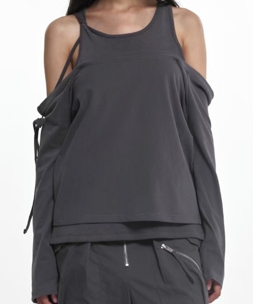 NACHE トップス NACHE】LAYERED TIE LONG SLEEVE 【公式通販】