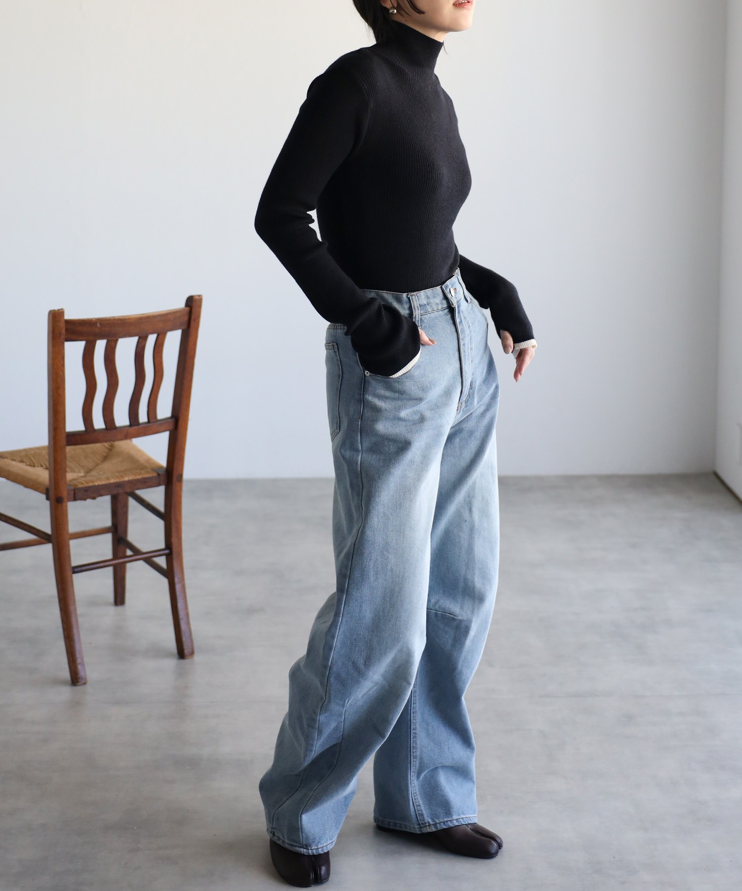model:162㎝　着用サイズ:FREE