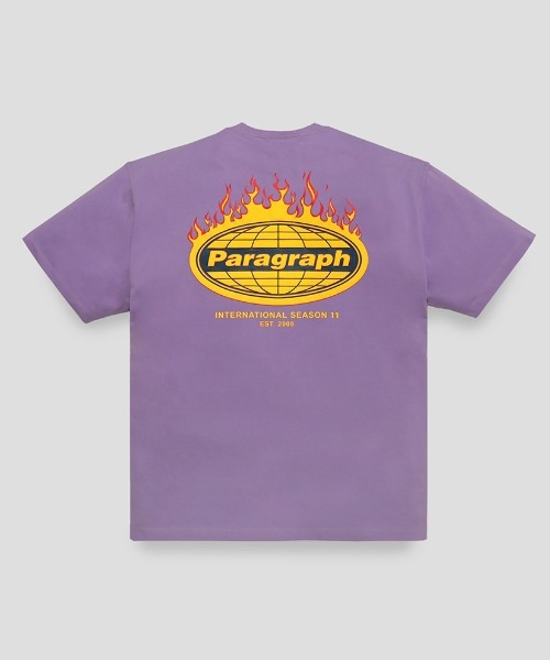 A'GEM/9 × .kom 『Paragraph/パラグラフ』 FLAME LOGO T SHIRT/バック ...