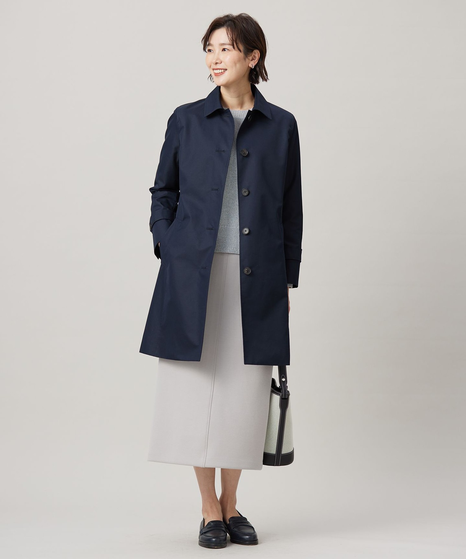 【洗える】Reeves  Shine クルーネック ニット