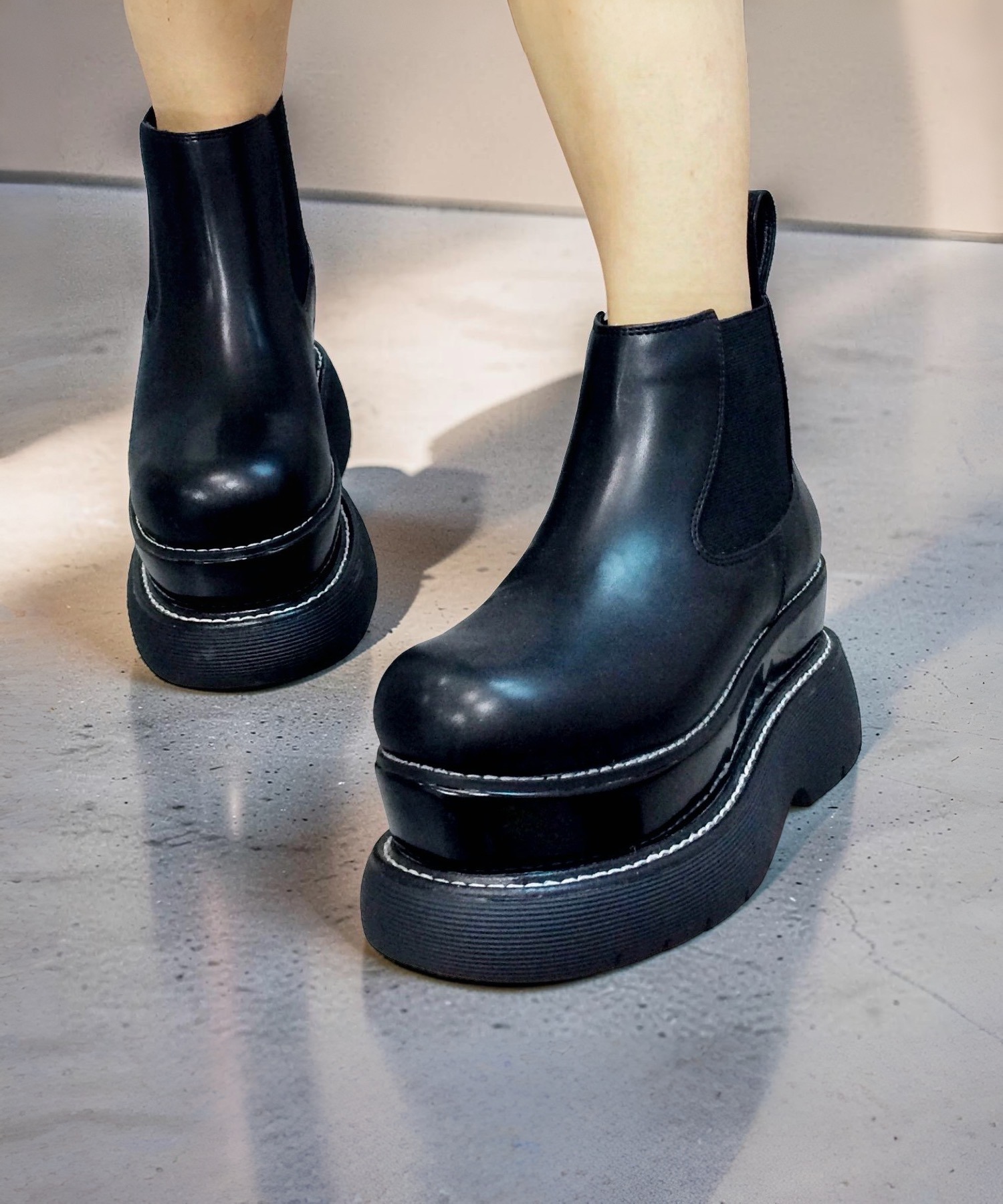 ジェフリーウエスト　サイドゴアブーツ　UK7 1/2 ダブルソール サイドゴアブーツ JUST ABOUT│Jeffrey Campbell