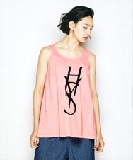 HYS LOGO プリント ノースリーブ