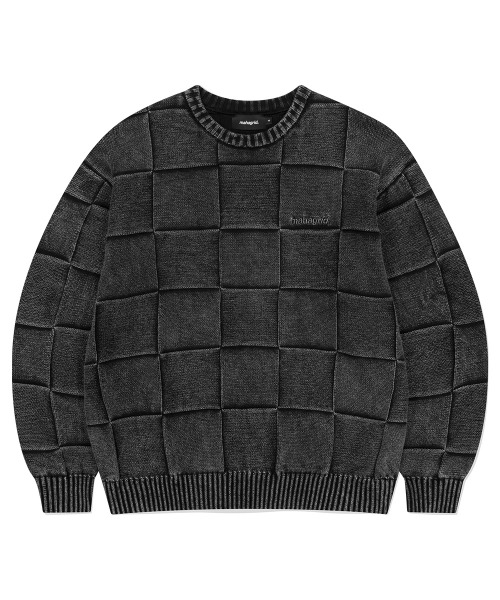 専門店では PIGMENT mahagrid/マハグリッド』 CHECKERBOARD SWEATER KNIT ニット+セーター