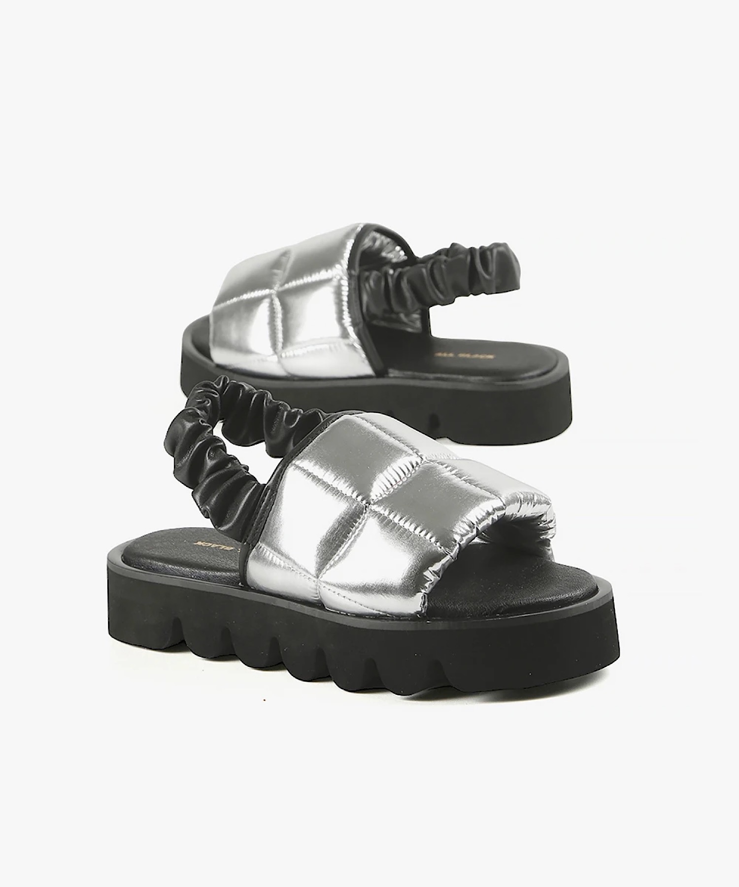 厚底/3.5cm】厚底パフサンダル ALL BLACK│Jeffrey Campbell OFFICIAL