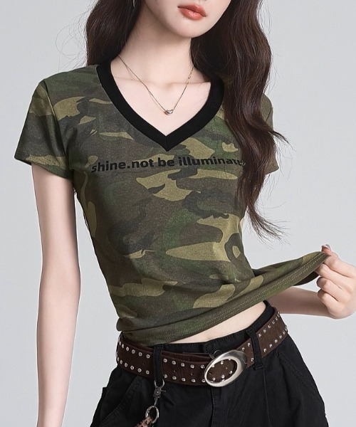 A'GEM/9 × .kom 『.KOM/ドットケーオーエム』 肩パッド入りカモフラ柄V