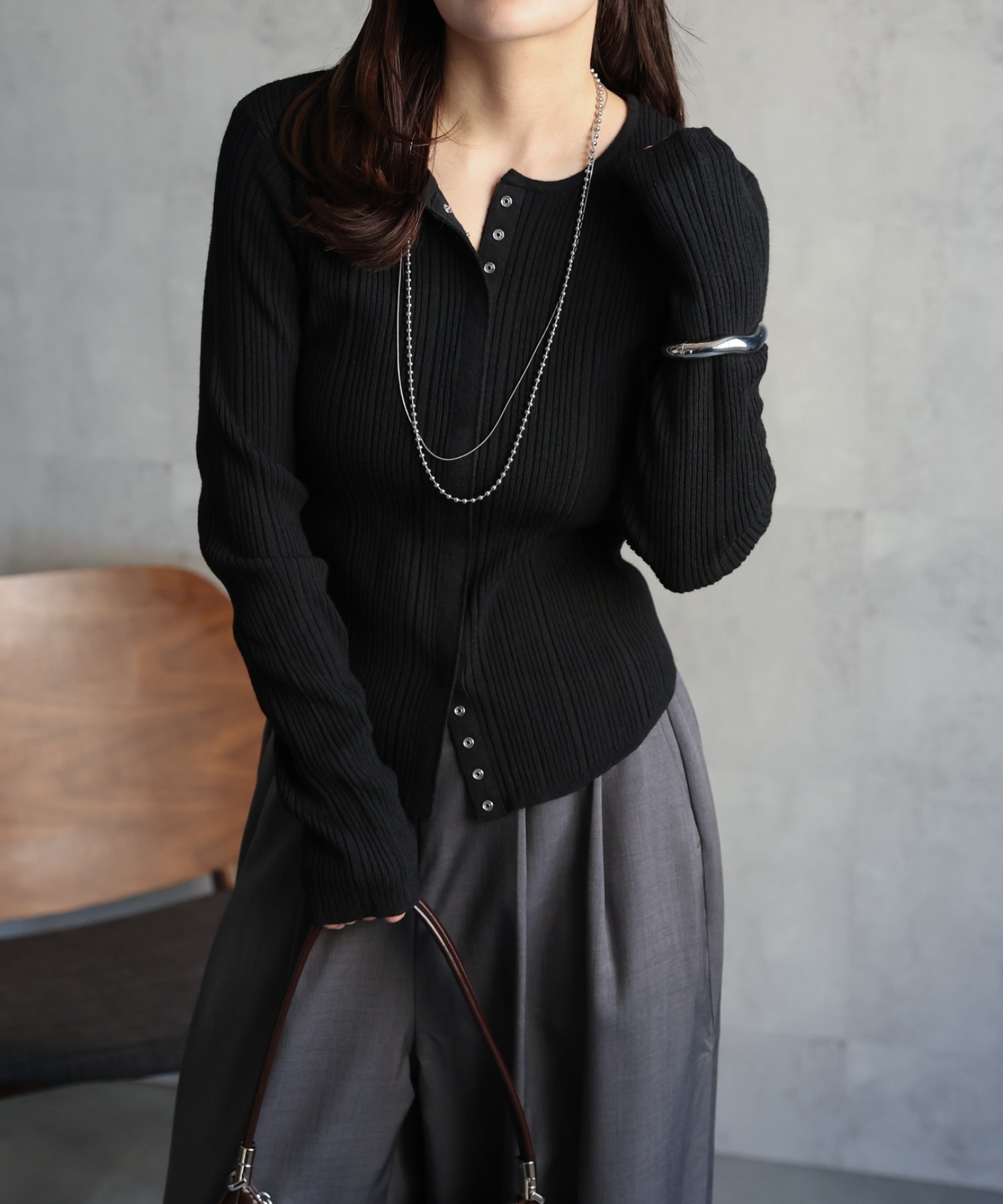 model：156cm 着用サイズ：FREE
