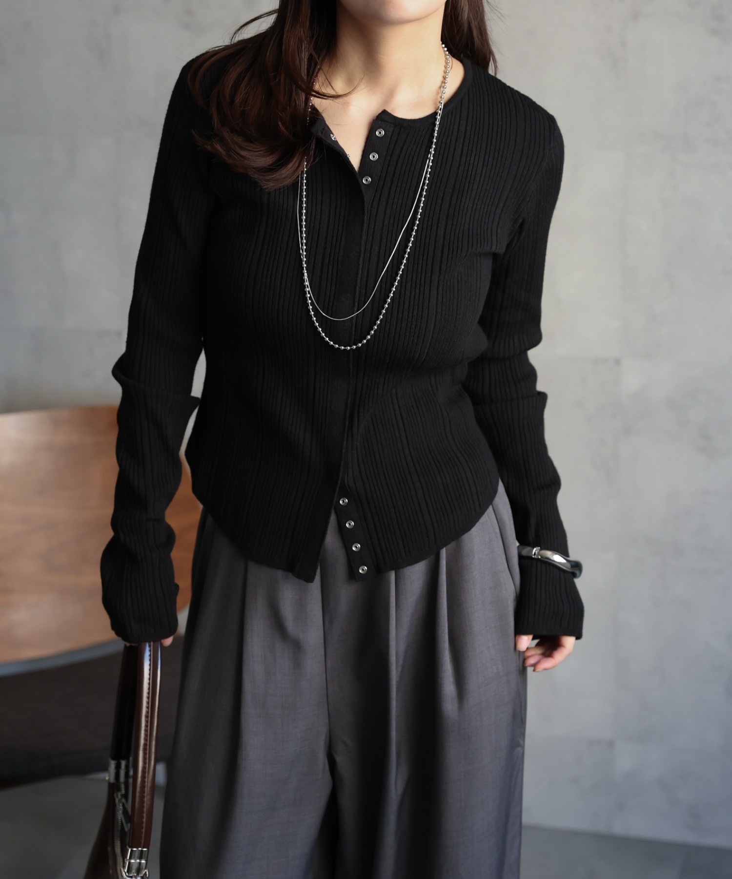 model：156cm 着用サイズ：FREE