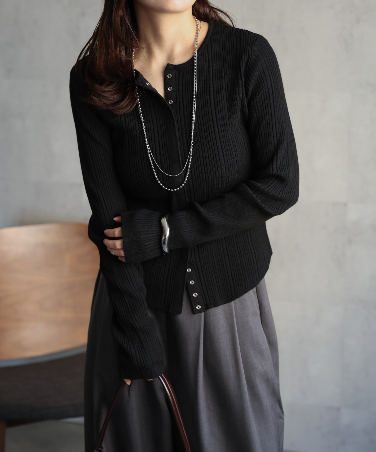 model：156cm 着用サイズ：FREE