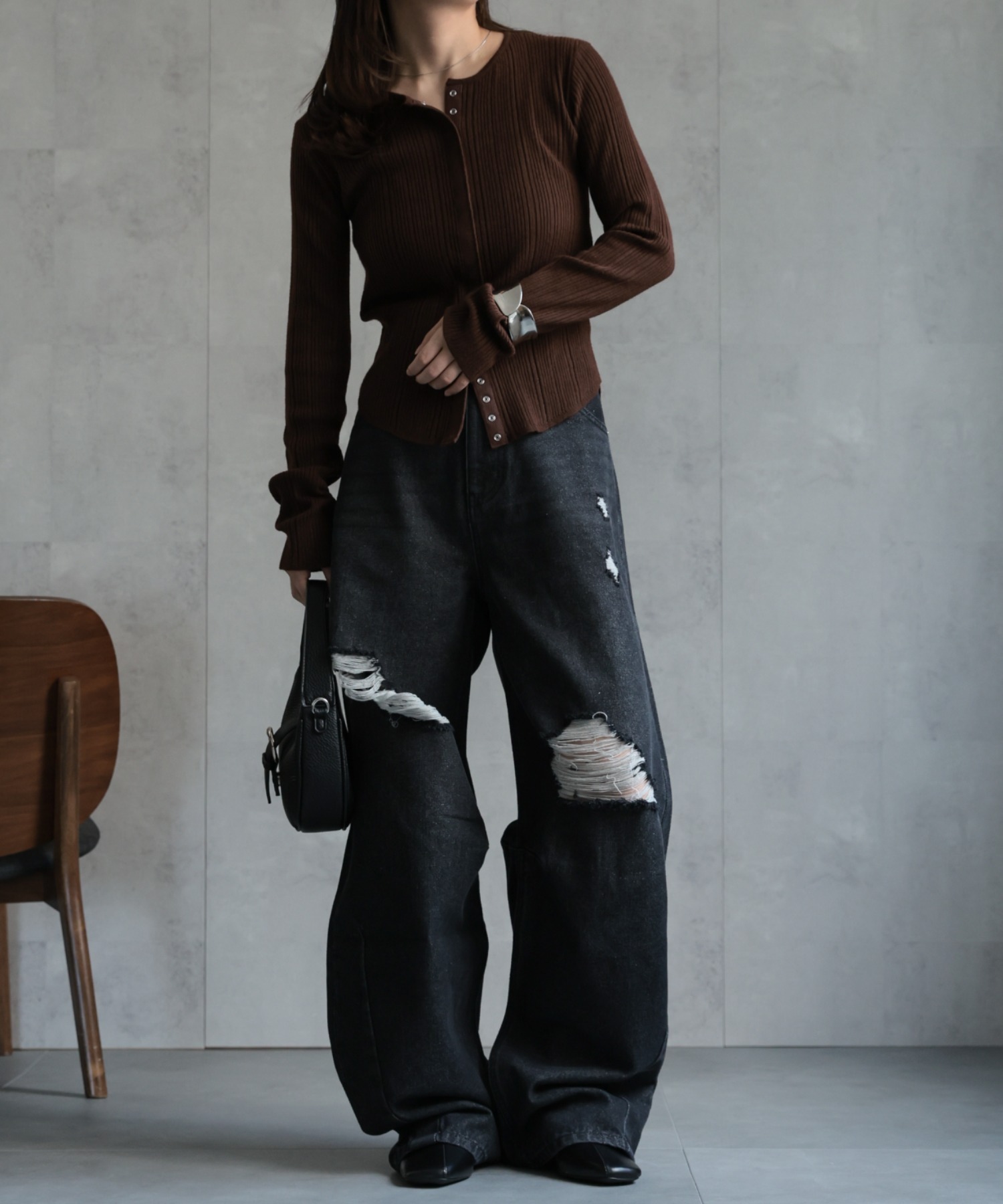 model：156cm 着用サイズ：FREE