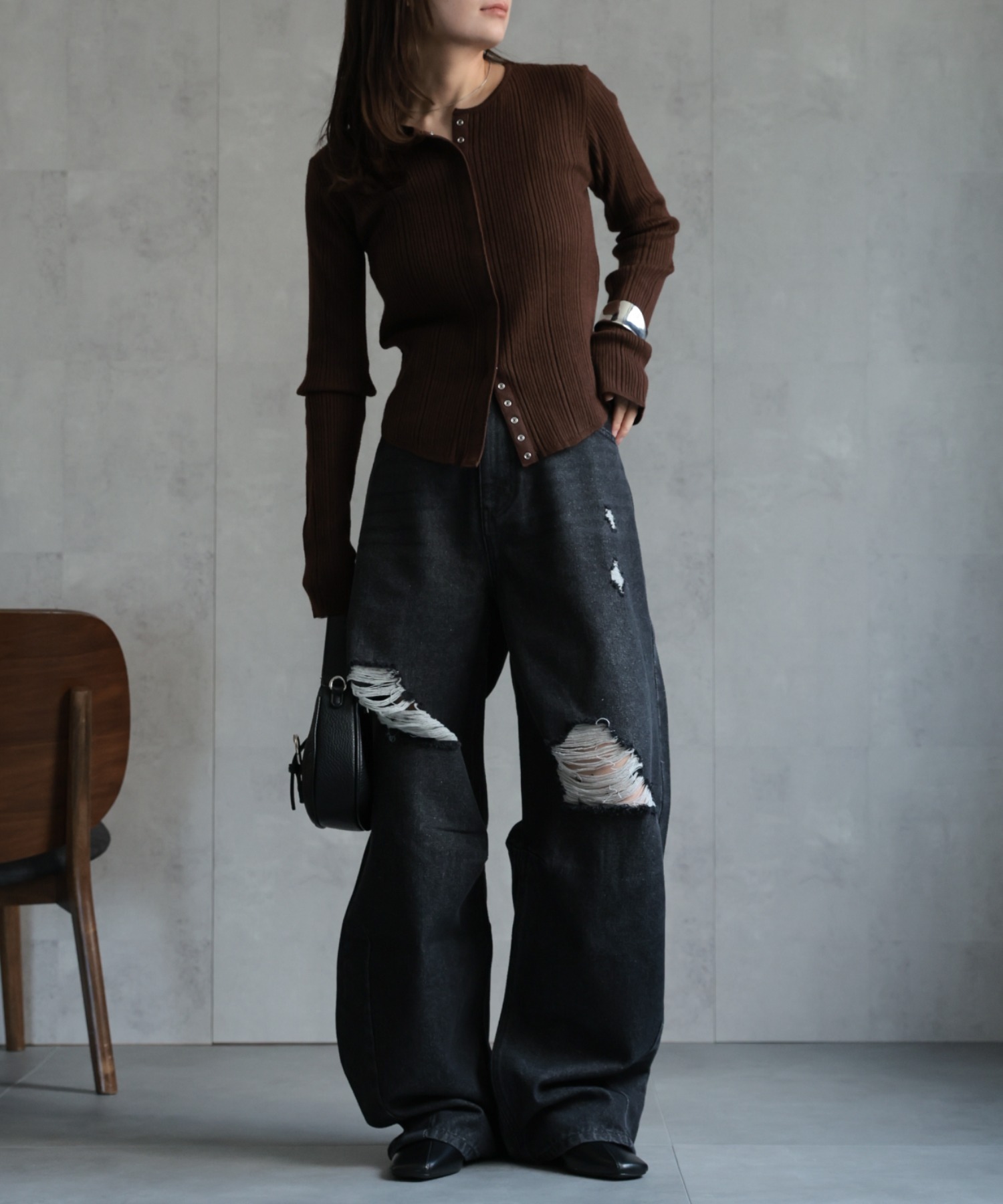 model：156cm 着用サイズ：FREE