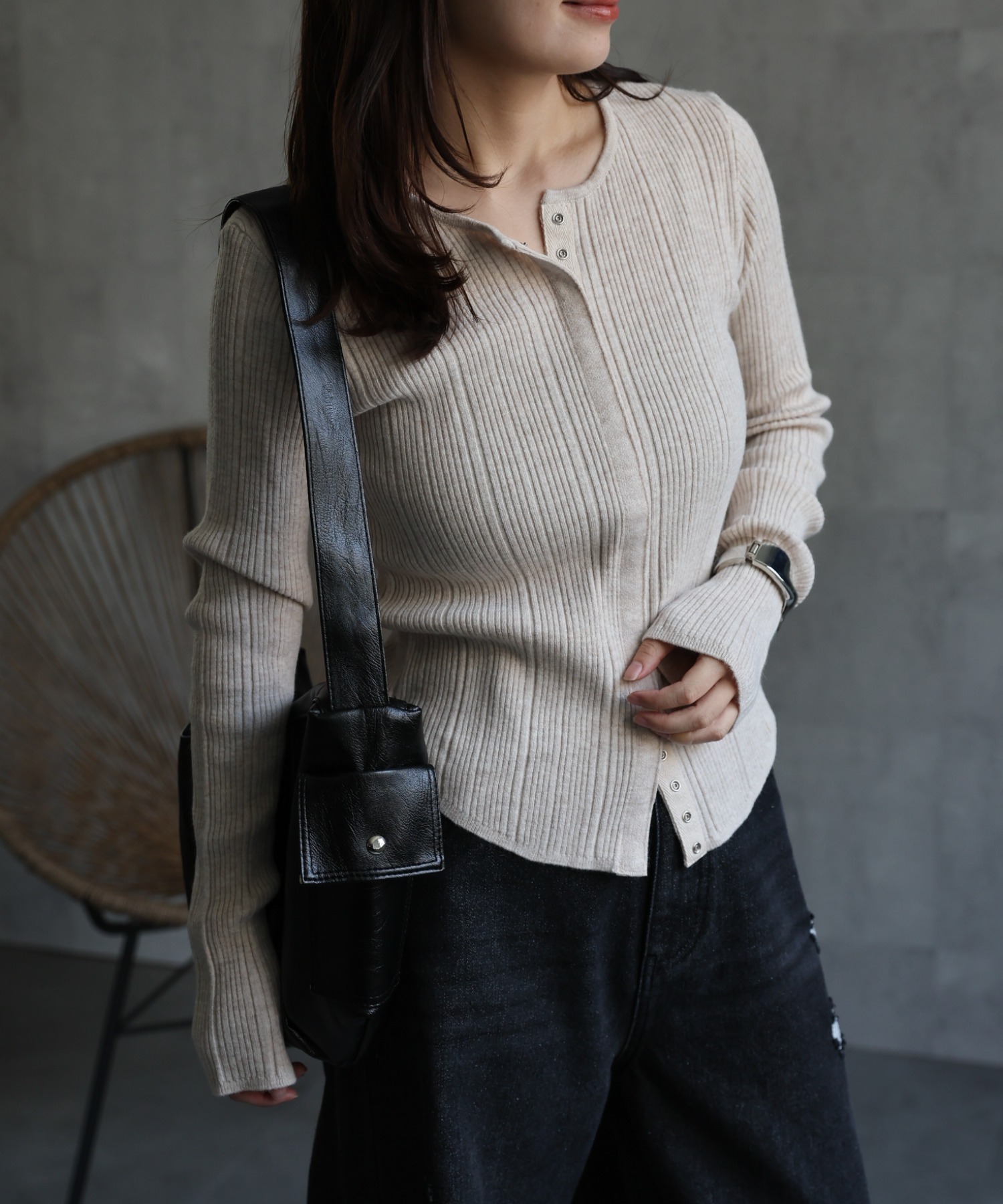 model：156cm 着用サイズ：FREE