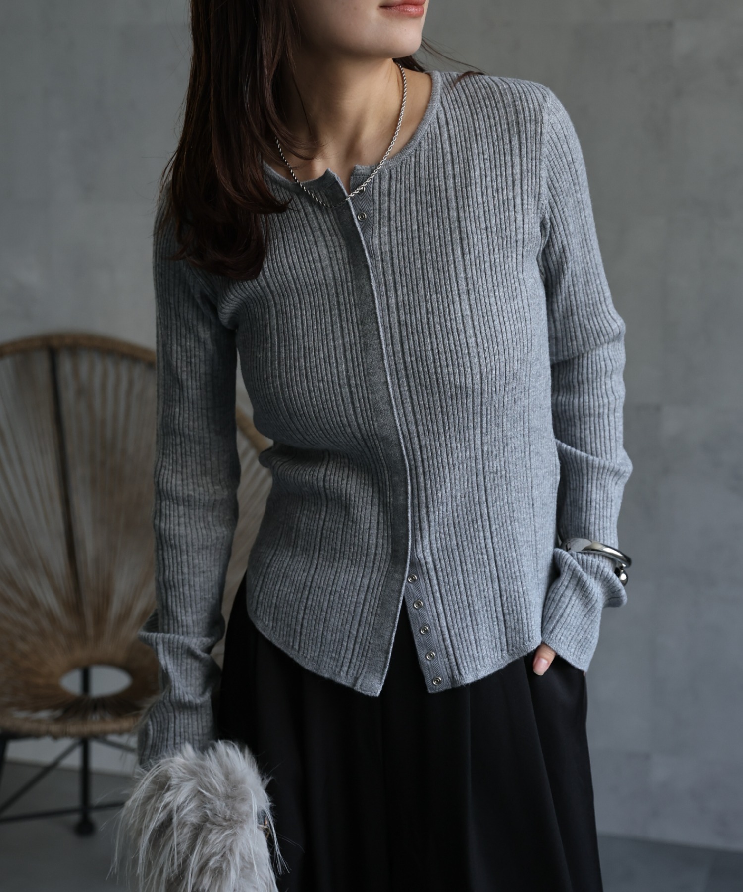 model：156cm 着用サイズ：FREE