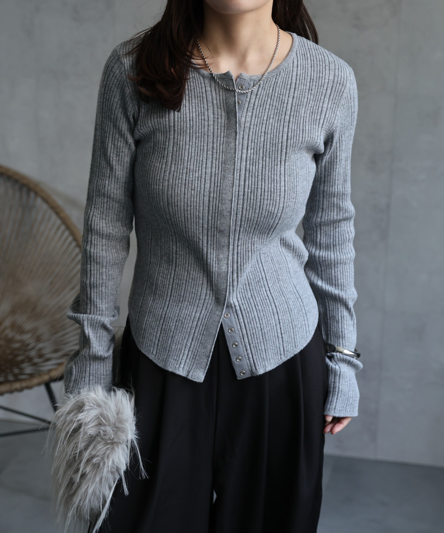 model：156cm 着用サイズ：FREE