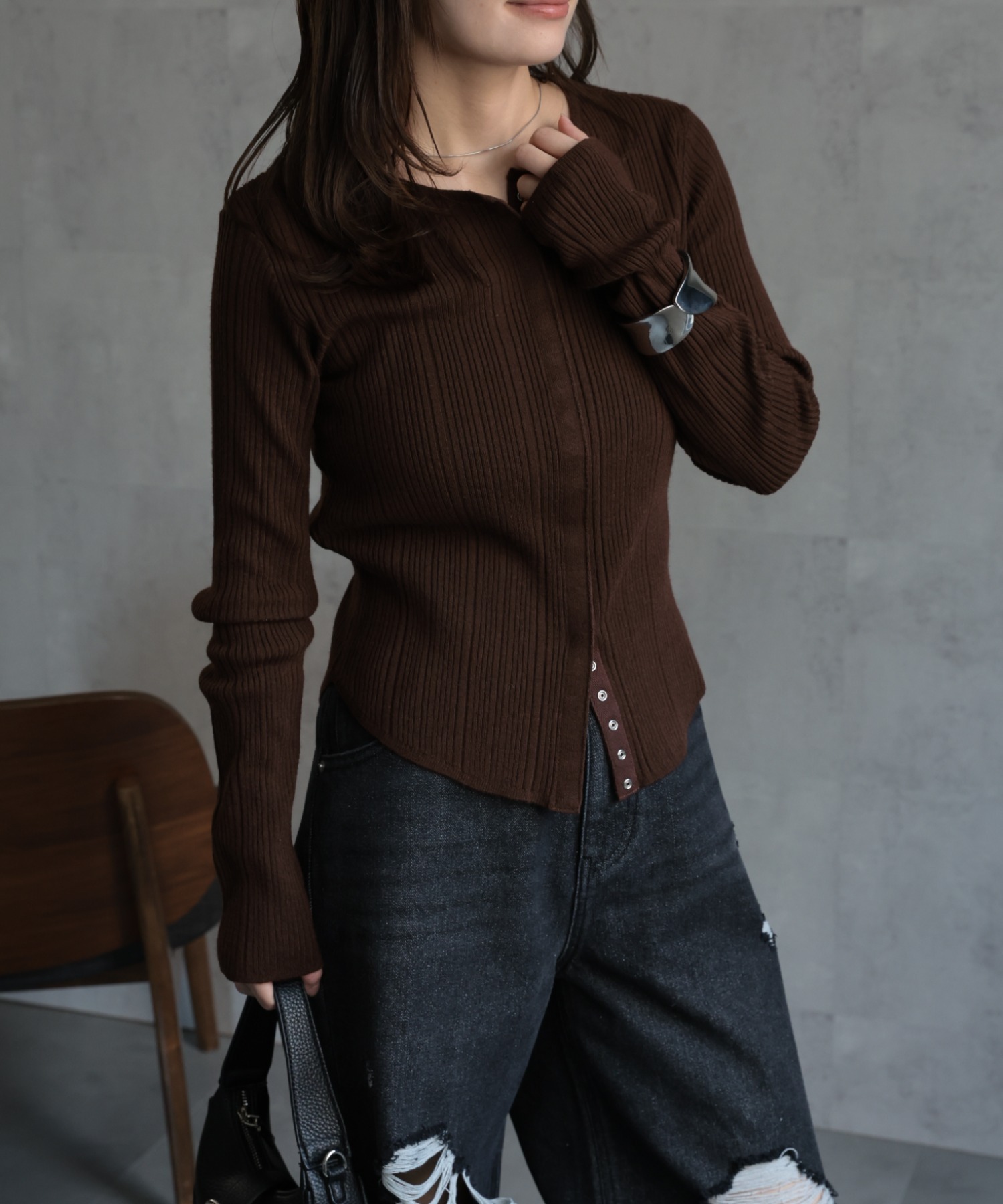 model：156cm 着用サイズ：FREE