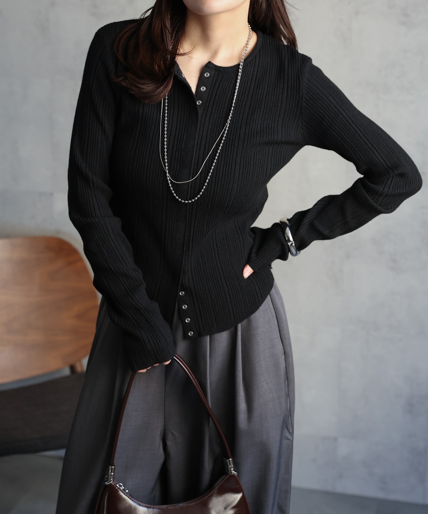 model：156cm 着用サイズ：FREE