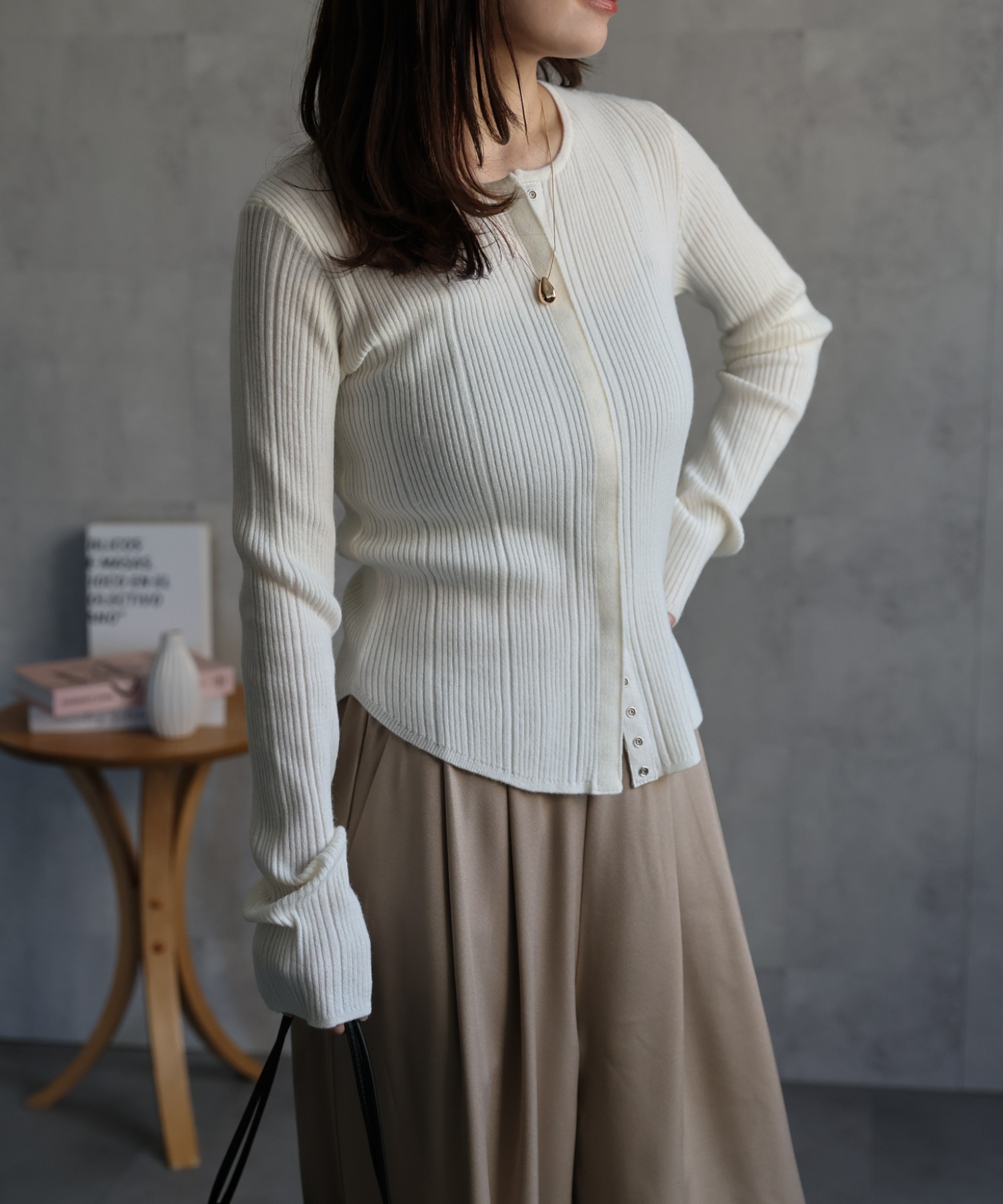 model：156cm 着用サイズ：FREE