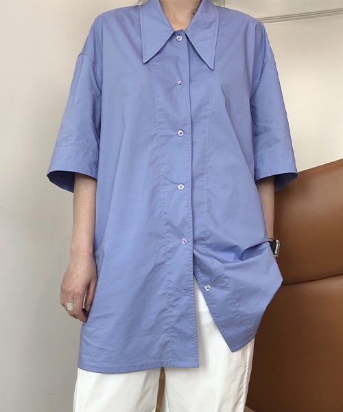 chuclla】【2021/SS】Half sleeve cotton shirt chw1475-ファッション 