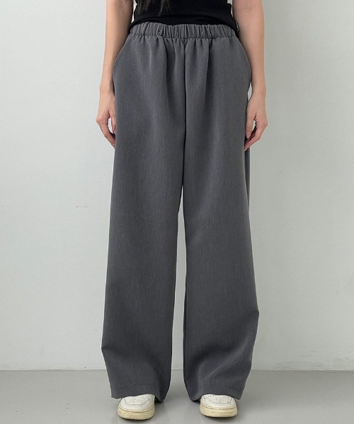 A'GEM/9 × .kom 『muah muah/ムーアムーア』 WIDE TR BANDING SLACKS