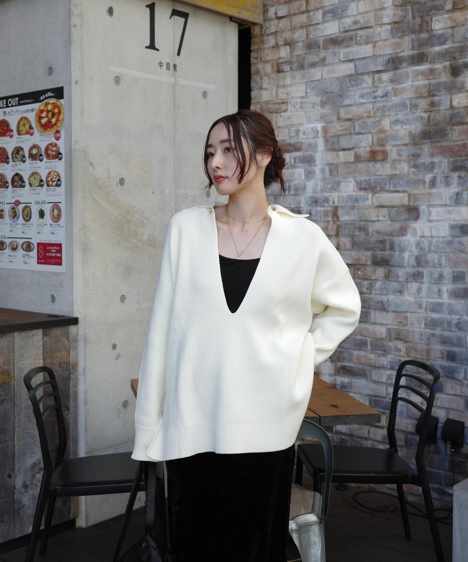 model：H167 着用サイズ：FREE