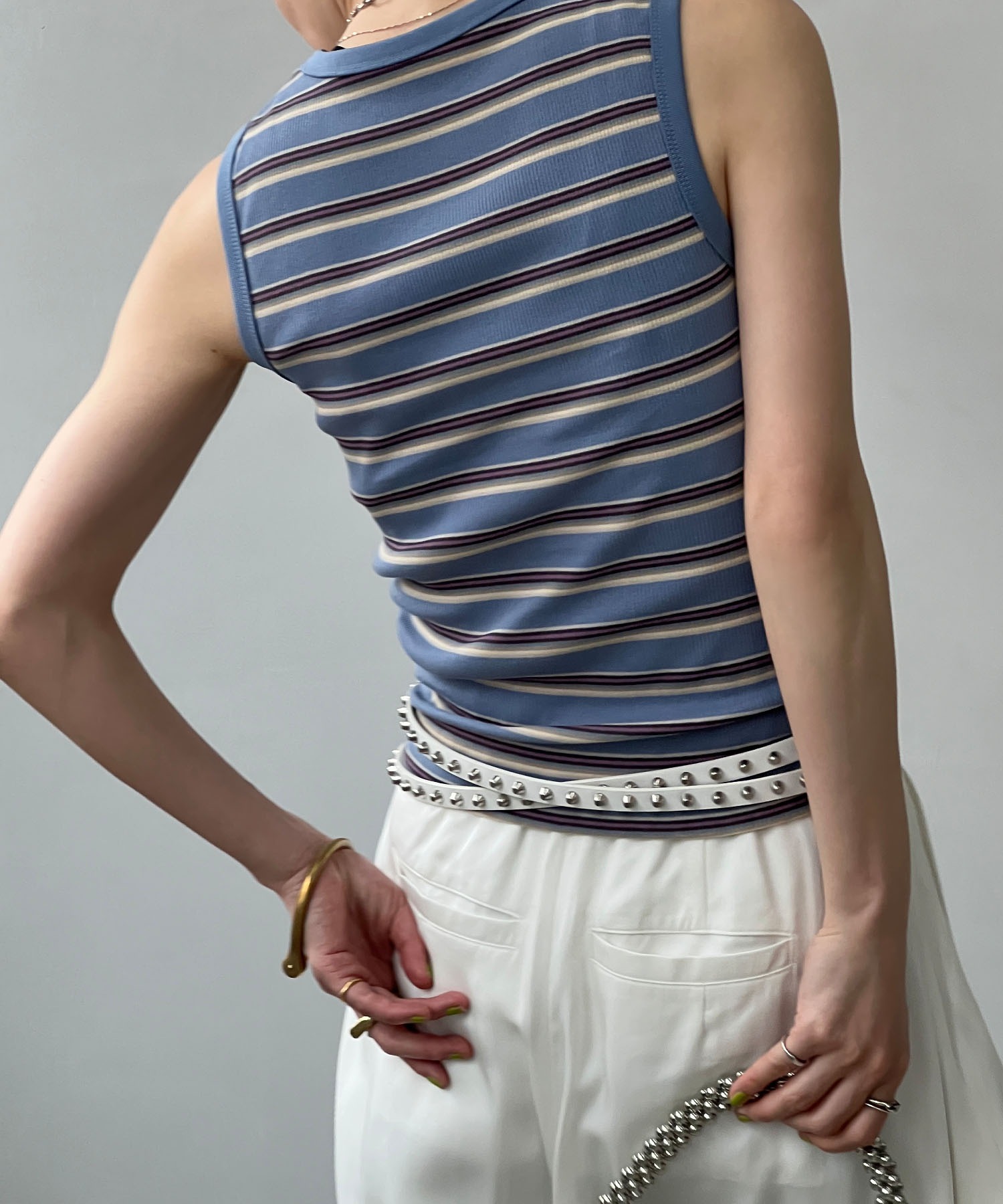PLEATS PLEASE プリーツタンクトップ マルチカラー PLEATS PLEASE ISSEY MIYAKE - PLEATS PLEASE(プリーツプリーズ