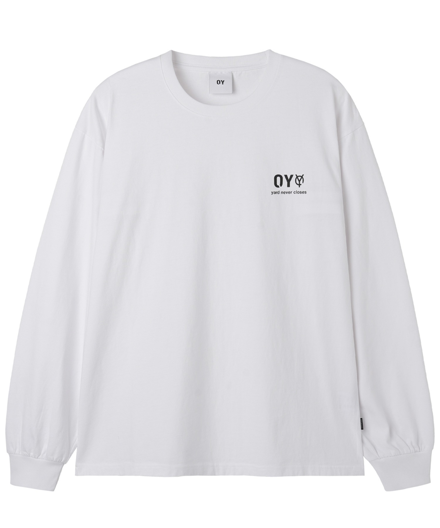 OY/オーワイ』BACK ZIPPER LOGO L/S TEE/バック ジッパーロゴ長袖T