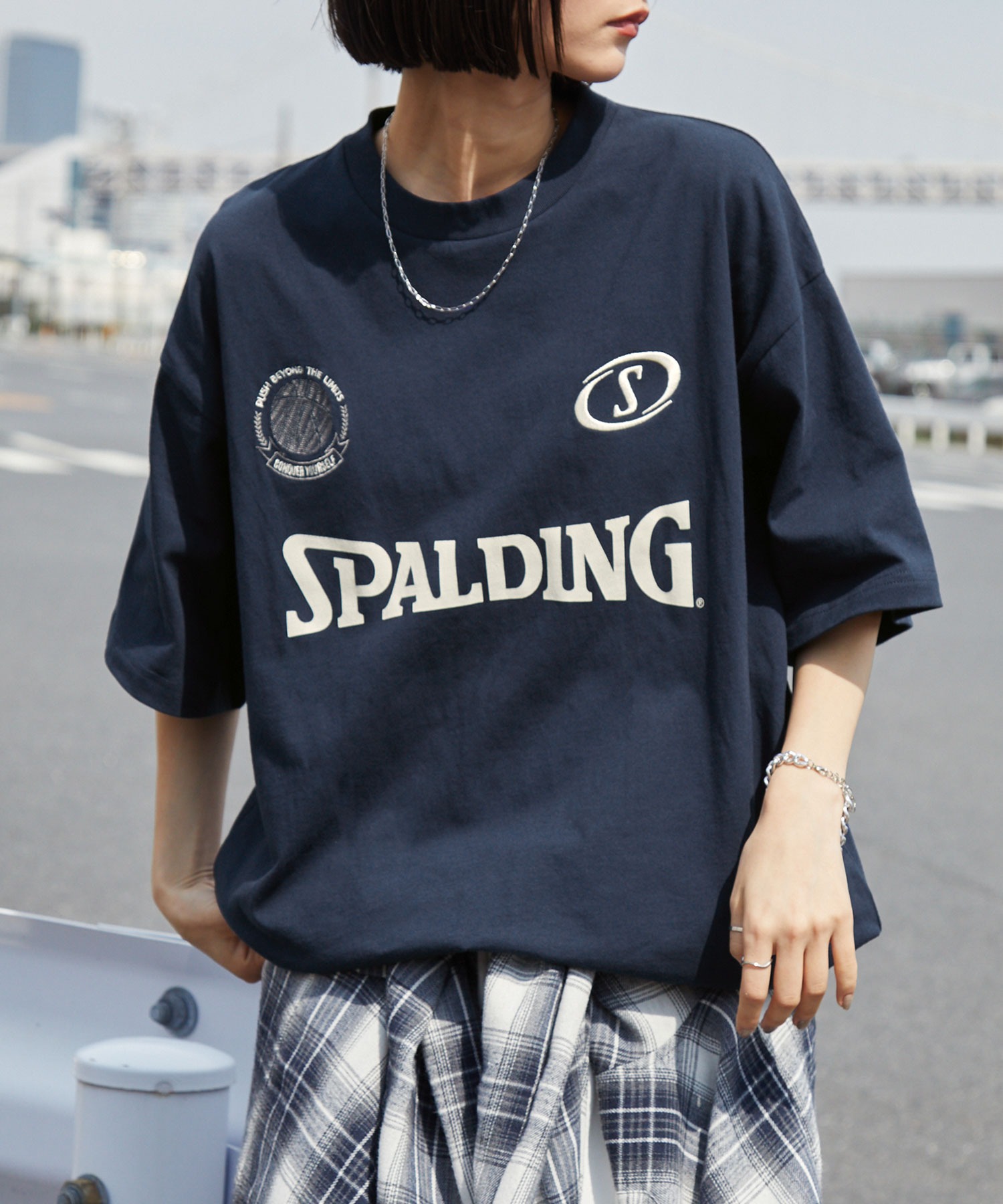 SPALDING/スポルディング 別注 ロゴ刺繍/プリント ゲームデザイン 