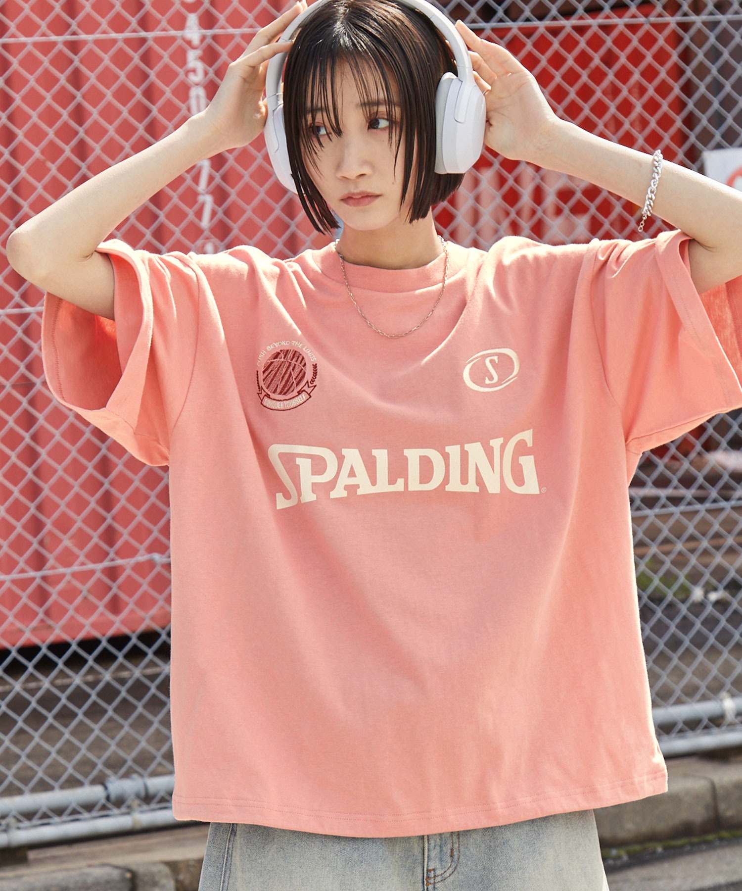 SPALDING/スポルディング 別注 ロゴ刺繍/プリント ゲームデザイン 