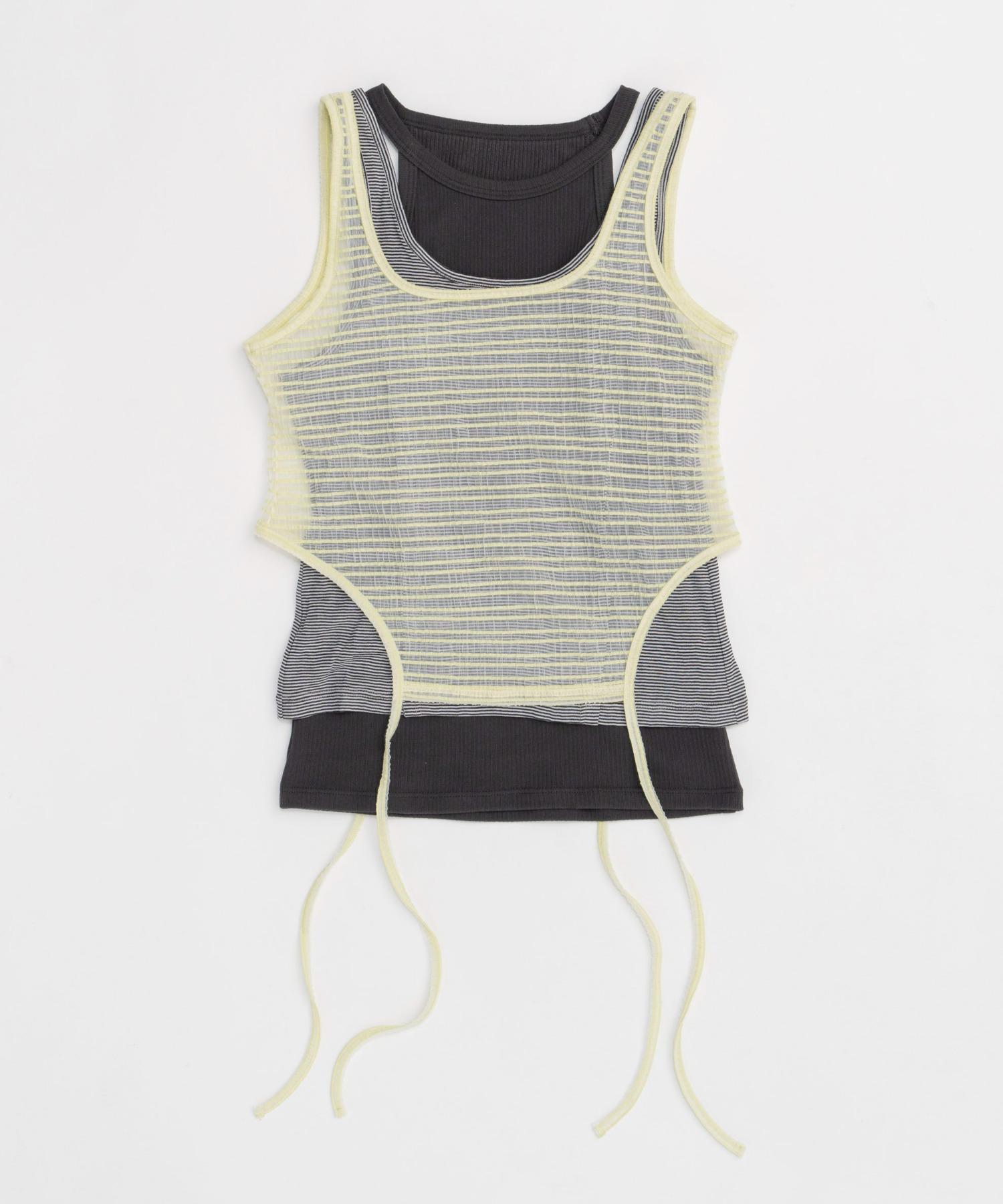 25SUMMER PRE-ORDER】Triple Layered Tank Top/トリプルレイヤード