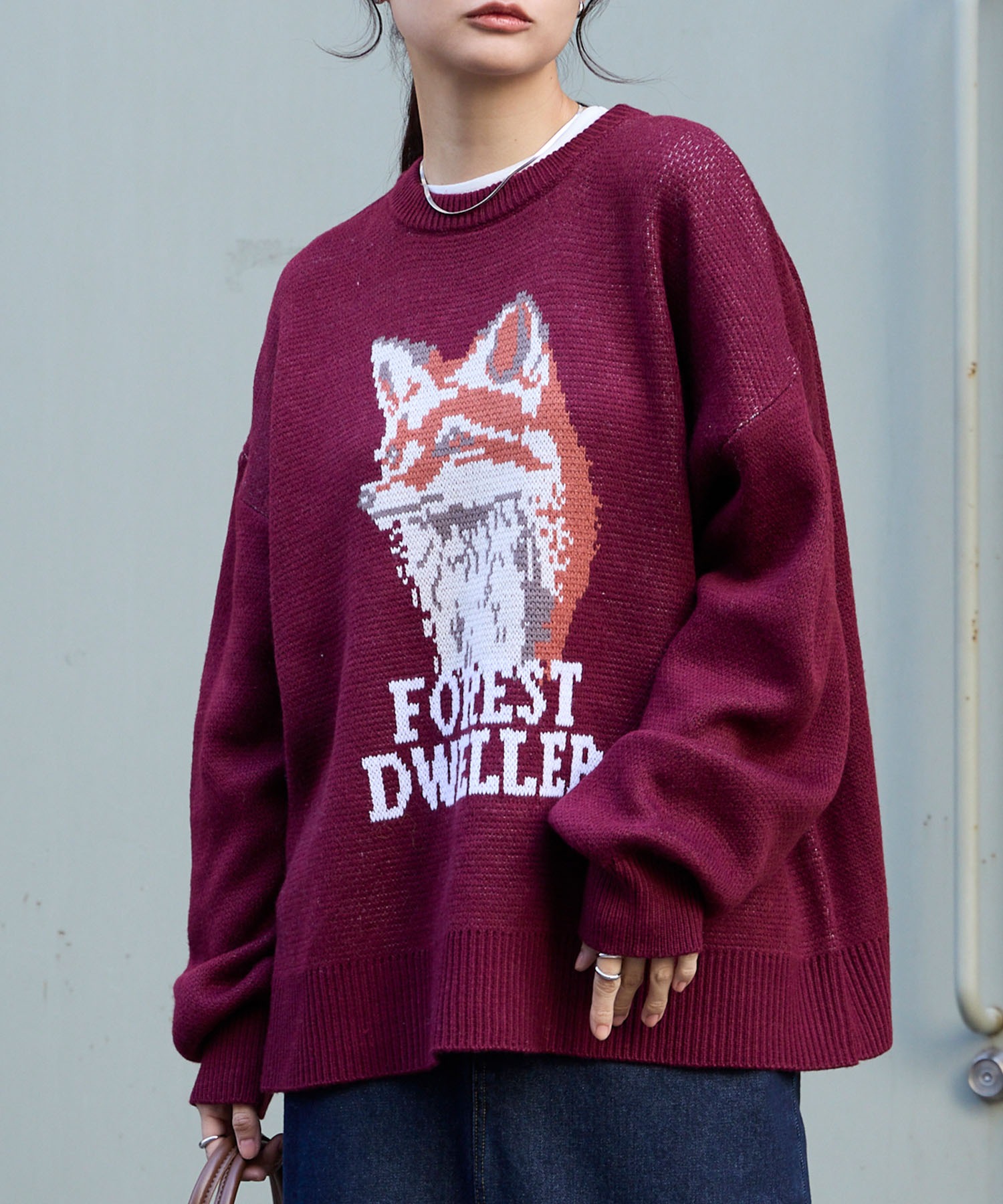 レトロジャガードアソートロゴグラフィックスウェットライクオーバー