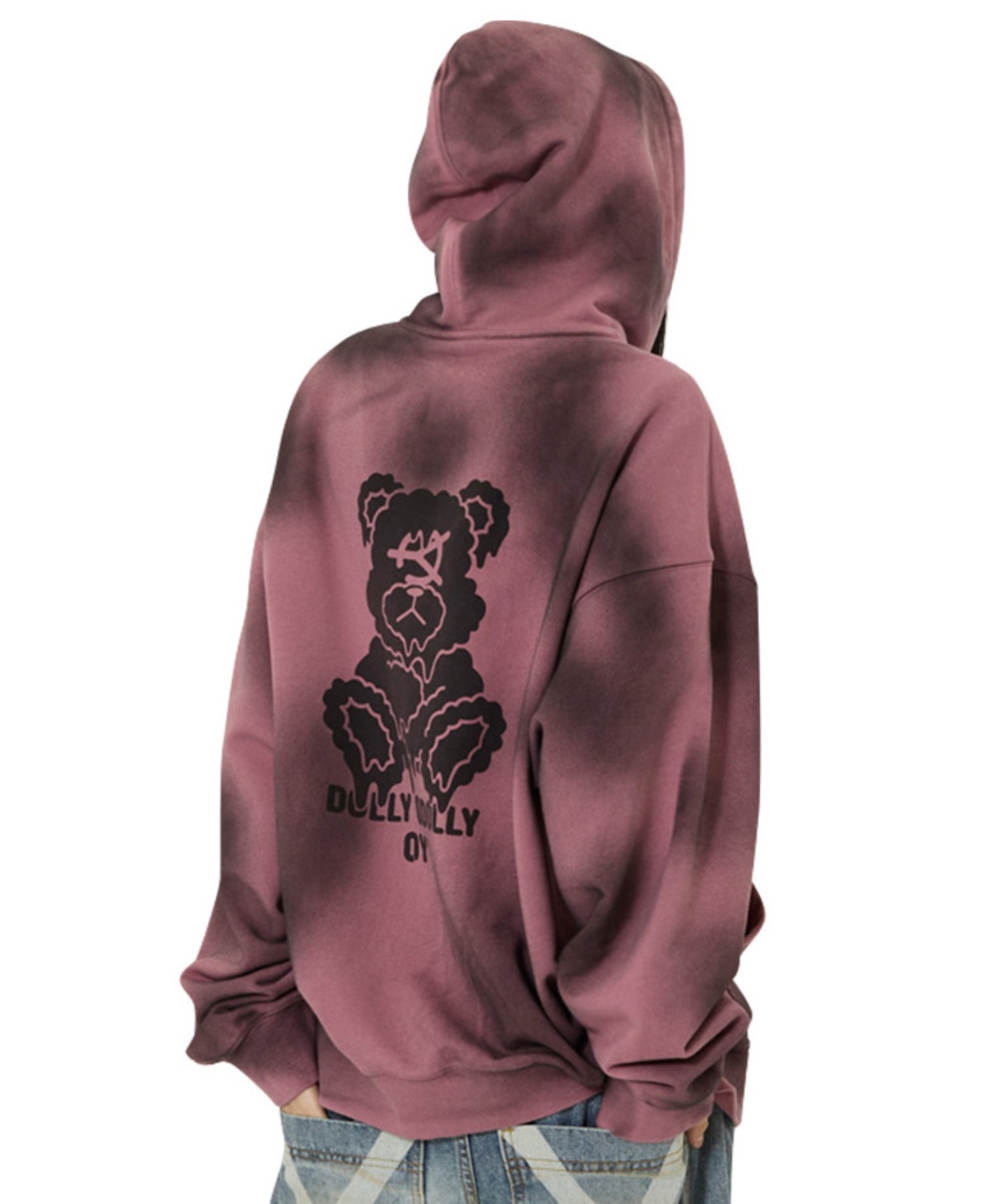 OY/オーワイ』DIRTY SPRAY MELTING DOLLY HOODIE ZIP UP/スプレー メル