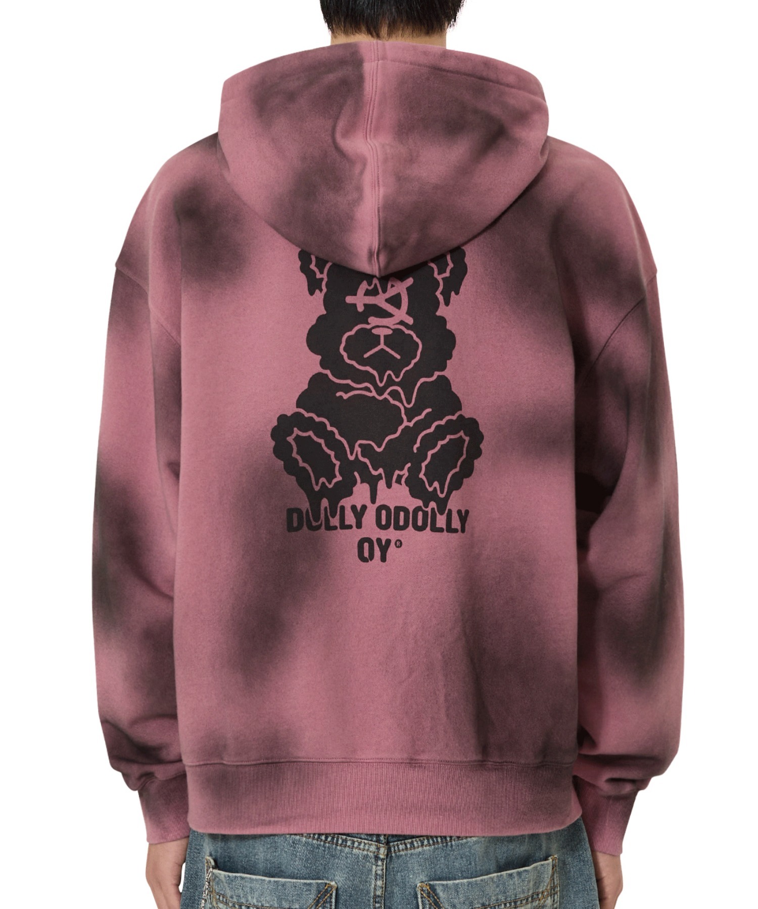 OY/オーワイ』DIRTY SPRAY MELTING DOLLY HOODIE ZIP UP/スプレー メル