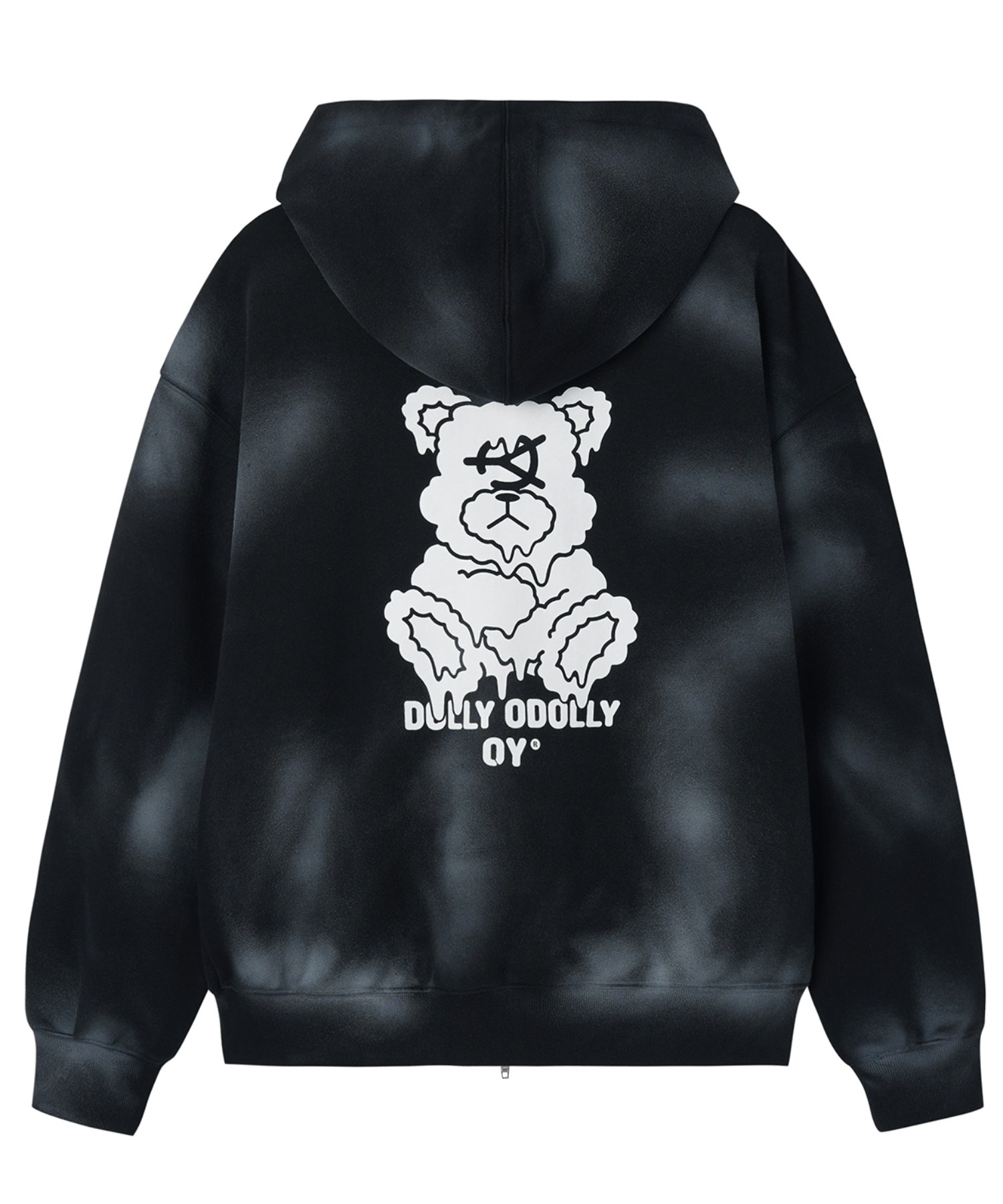 OY ジップパーカー OY/オーワイ』DIRTY SPRAY MELTING DOLLY HOODIE ZIP UP/スプレー メル